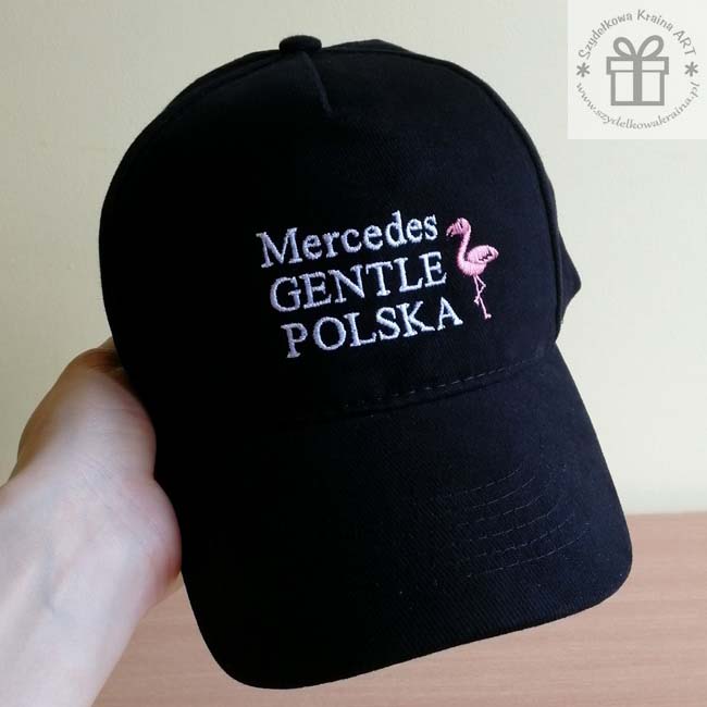 czapka dla fana mercedesa klubowicza czapki z haftem daszkiem haftowane napisem imieniem ksywką 