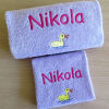 Ręczniki haftowane dla dziewczynki