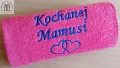 Ręcznik z napisem Kochanej Mamie