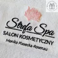 Ręczniki do salonu kosmetycznego z haftem logotypu