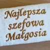 Prezent dla Księgowej, Szefowej - ręcznik haftowany