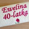 Prezent na 40 urodziny - ręcznik z haftem