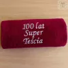 Prezent na 100 urodziny - ręcznik z haftem