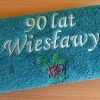 Prezent na 90 urodziny - ręcznik z haftem