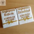 Prezenty dla Dziadków - ręczniki z haftem