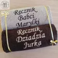 Praktyczny prezent dla Dziadków - ręczniki z dedykacją