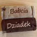 Prezent dla Babci i Dziadka - ręcznik z haftem