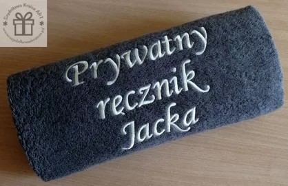 Ręcznik z haftem 70x140 - prezent DLA NIEGO - dzień chłopaka, walentynki, urodziny