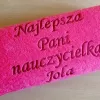 Prezent na Dzień Nauczyciela - ręcznik z dedykacją