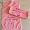 Ręczniki z haftem dla dziewczynki