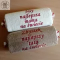 Prezent dla Mamy, Taty - ręczniki z napisem