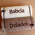 Ręczniki z haftem dla Babci i Dziadka