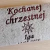 Podziękowanie dla Chrzestnej - ręcznik z dedykacją