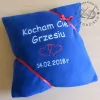 Poduszka z napisem kocham cię - prezent dla niego