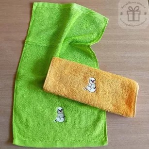 Ręcznik do rąk z motywem wielkanocnym - prezent na Wielkanoc, Zajączka