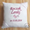 Haftowana poduszka - prezent na Roczek