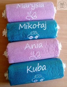 Ręcznik kąpielowy z haftem - ręcznik z imieniem, napisem, dedykacją