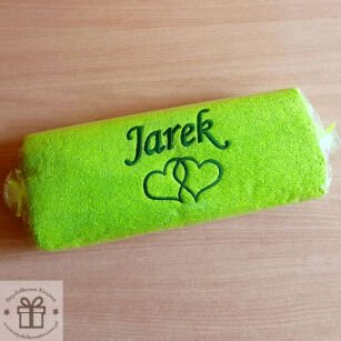 Prezent dla Jarka - duży ręcznik 70x140 z imieniem haftem