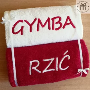 Prezent na Dzień Górnika, Barbórkę ręcznik GYMBA / RZIĆ