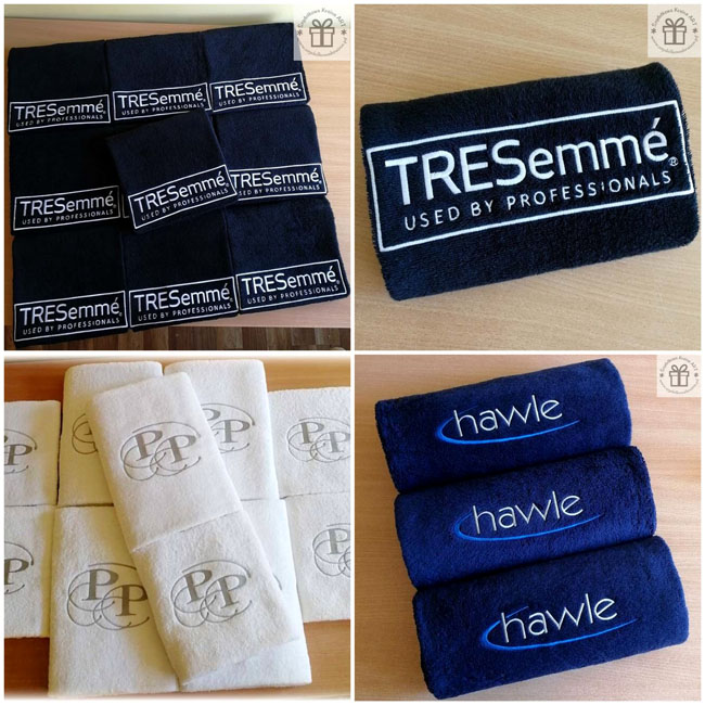 ręczniki haftowane z logo firmy reklamowe