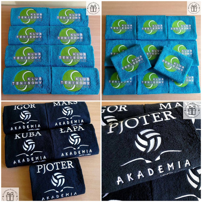 ręczniki z logo haft komputerowy