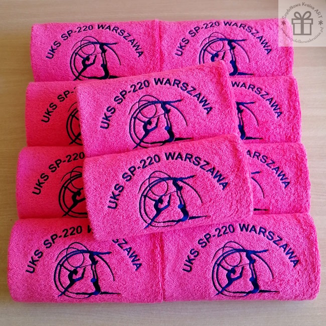 ręczniki z logo haft komputerowy