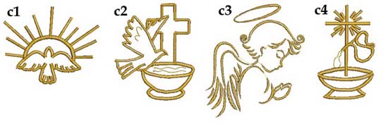 grafiki do haftu na chrzest chrzciny ręczniki z haftem
